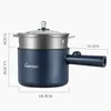 Multifisection Cuiier 1.8L Ménage en simple Singledouble Pot Electric Rice Cooker étudiant Dormitory Mini Pan antiadhésive Pots 240315