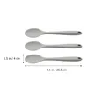 Spoons 3 Pcs Soup Silicone Salad Serving Kitchen Utensils Cooking Stirring Supplies Home Tools