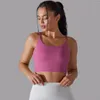 Yoga Outfit Sport Bra Fitness Top Seamless Solid Color Double-sided Training High-intensity Push Up Running Gym Crop Tops