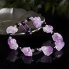 Bangle 1PC Fashionable And Romantic Natural Amethyst Original Stone Diy Irregular Shape Lady Bracelet Good Friend Versatile Jewelry