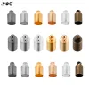 Iyoe 50pcs/lotto tappi di estremità del cordone rotondo 2 3 4 5 6 7 8 9 10 mm Crimp End Topper Cap Connector