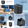 Datorkablar Anslutningar S ACASIS Hårddiskfäste 5 Lager Diskhylla Organizer Box HDD Rack Desktop Extern Drives Cage9179419 OTHCJ