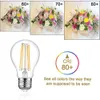 Retro E27 A60 6W 8W 12W Cob Cam Baca LED Filament Ampul Lambası 220V-240V Ampul A60 Cam Ampul Vintage Mum Aydınlatma