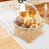 Dinnerware Sets Bamboo Small Basket Storage Picnic Serving Woven Party Hand-made Vegetable Flower Hamper Fruit