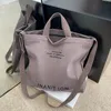 Японская Холщовая мужская и женская простая сумка через плечо W Холст Толстая сумка Большая вместительная сумка для студентов-художников U19n #