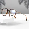 Sonnenbrillenrahmen TR Vintage Quadratische Brillen Mode Brillenstil Fenster Brillenrahmen Nerd Langer Bügel 147 mm