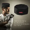 Chapéu Mesh Cap Profial Chef Cap Beanie para cozinhar Baker Kitchen Restaurant Black k4YN #