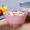 Bowls Safe Cereal Bowl Large X 4pcs Plastic Microwave Color Durable And Easy To Use Fall Prevention Kitchen Accessori