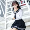 japanese Uniforms Navy Sailor Suit For Girls Students Lg Sleeve Costume School Uniform For Women 39X8#