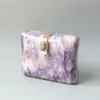 Nya trendiga väskor FI Women Handväskor Purple Elegant Acrylic Luxury Party Prom Evening Bag Woman Casual Cute Box Clutch Purse C1ph#
