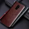 Casos de telefone celular de luxo caso de couro do plutônio para samsung galaxy s9 s8 plus coque negócios cor sólida capa de telefone yq240330