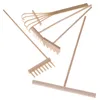 Decorative Figurines 1/5Pcs Mini Bamboo Rake For Zen Garden Sand Tabletop Meditation Feng Shui Decor