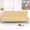 Stuhlhussen 1/2 Stück einfarbige Klappsofa-Bettbezug Spandex Stretch elastisches Material Doppelsitzbezüge für das Wohnzimmer