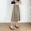 Women's Pants 2024 Summer Yamamoto Skirt Ice Silk Wide Legged Dropping Feeling High Waist Sun Protection