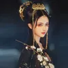 Chinese traditionele dans Cosplay Oud zwart Stage Performance-outfits x4hL#