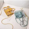 2024 Spring Summer Fi Women's Transparent Square Sling Bag Cool PVC Shoulder Bag Menger Bag Mobile Sweet Lady O24v#