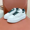 Female Small White Shoes Light Luxury 2024 Autumn New Genuine Leather Material Height Increasing Sneakers Anti-Odor Non-slip Wear Resistant Lovers Shoes