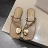 Klänningskor Bow-Tie tofflor bär flip-flops Summer Fairy Wind Flat Sandals Casual Women C426