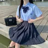 JK Uniforme Col d'été T-shirt à manches courtes Japonais Coréen School Dres pour fille étudiante mignonne brodée Tops Lady Blouse b4iY #