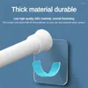 Shower Curtains 1-4PCS No Trace Hooks For Wall Adhesive White Bathroom Rod Strong Adhesion Punching Curtain Bracket
