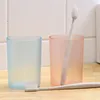 Tazze da 4 pezzi tazze di tazze forniture per bagno spazzolando gli amanti dei viaggi in plastica dentifricio