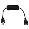 Novo cabo USB 2024 ESCAM 28cm com a extensão do cabo LIGUE ON/OFF Alternante para a lâmpada USB LAMP LINHA DE PODERAÇÃO DO FAIS USB Adaptador de venda quente