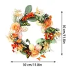 Decorative Flowers Easter Interior Artificial Wreath Party Front Door Decoration 2024 Faux Garland Dried Hanging Ornament