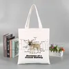 French Bulldog Shop Bag Recycle Bag återanvändbar Tote Bolsas de Tela Bag String reciclaje Foldbar Sho Sac Toile W4fz#