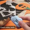 Mini Utility Box Cutter Cloud Shaped Cute Portable Drivable Letter Opener Paper Envelope Slitter med nyckelkedjehål