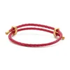 Bracelet HECHENG Bracelet en corde en cuir coloré pour femmes chaîne à la main réglable cadeaux de bijoux pour hommes