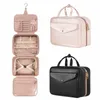 Sac de maquillage en cuir pu grande capacité fourre-tout de voyage sac cosmétique étanche sacs de rangement de toilette dames sac de beauté W L9mG #