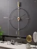 Wall Clocks Luxury Spain Clock Modern Metal Silent Pendulum Home Decor House Decoration Living Room Gift Ideas