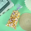 Narzędzia do pieczenia 50pcs motyle plastikowe torby na cukierki Butterfly Torby z srebrnym skrętem krawat
