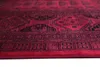 Tapis rouges et viscose noir tapis 4x6