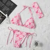 Designer de roupa de banho feminina Lu21 novo biquíni dividido maiô carta impressão fã sexy bikini maiô l8p0