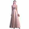 dgcmy Lg Formal Sequined Women Prom Dres Maxi Evening Party New Plus Size Robe De Soiree Embroidered Gowns X13x#