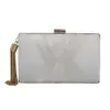 Designer Luxe mode Diamanten Clutch Bags Diner Mode Geweven Tas Celebrity Handheld Tas Kwastje Keten Box Tas