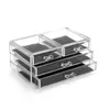 Clear Acrylic Multilayer Drawer Storage Box Cosmetics Makeup Organizer Beauty Tools Jewelry Mask Desktop Decoration 240327