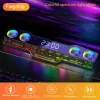 Alto-falantes RNABAU V18 Teclado colorido Alto-falante Home Desktop Computador Jogo de áudio LED Luzes coloridas Esports Bluetooth Speaker