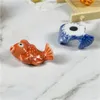 Chopsticks 2PCS Spoon Rack Cuisine Restaurant Ceramic Cartoon Little Carp Color