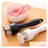 Meat Poultry Tools Kitchen Gadgets Steak Pork Chop Quick Loose Stainless Steel Tender Needle Malse Vleesnaald Tly050 Drop Delivery Hom Otkly