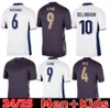 2024 Euro Cup Kane Bellingham Soccer Jerseys Mead Sterling Rashford National Englands Football Shirts Sancho Grealish Mount Foden Saka 2024 25 Men Kids Jersey Kits