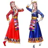 Nieuwe Tibetaanse dans dr etnische stijl grote rok vierkante dansvoorstelling dr volwassen lg rok mouw dr vrouwelijke 837A #