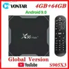 Décodeur Vontar Amlogic S905X3 Android 9.0 TV Box X96Max Plus 8K lecteur multimédia intelligent 4 Go de RAM 64 Go ROM X96 Max décodeur QuadCore 5G WiFi Q240330