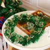 Decorative Flowers 30 Pieces Artificial Holly Berry With Green Leaves For Christmas Wreath Arrangement Cake Toppers Craft Wedding Party