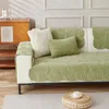 Stol täcker Sweet Leaf Chenille Sofa Cover Thicked Pad Monolithic Combination For Living Room Mat Elegant Home Decor