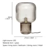 테이블 램프 Tyla 포스트 모던 램프 창조적 디자인 LED 유리 책상 가벼운 홈 장식 거실 el