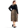 Vintage Plus Size Rokken voor Vrouwen Luipaardprint Comfortabel Casual Hoge Taille Rechte Stretch Lg Rok 4XL 5XL 6XL 8XLH123 s065 #