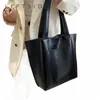 Leftside Vintage Große Leder Tragetaschen für Frauen 2024 Frühling Designer Weibliche High-kapazität Umhängetasche Dame Retro Handtaschen Q62U #