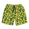 Short d'été pour hommes, imprimé citron, sport, Surf, feuilles vertes, pantalon court, Vintage, confortable, maillot de bain